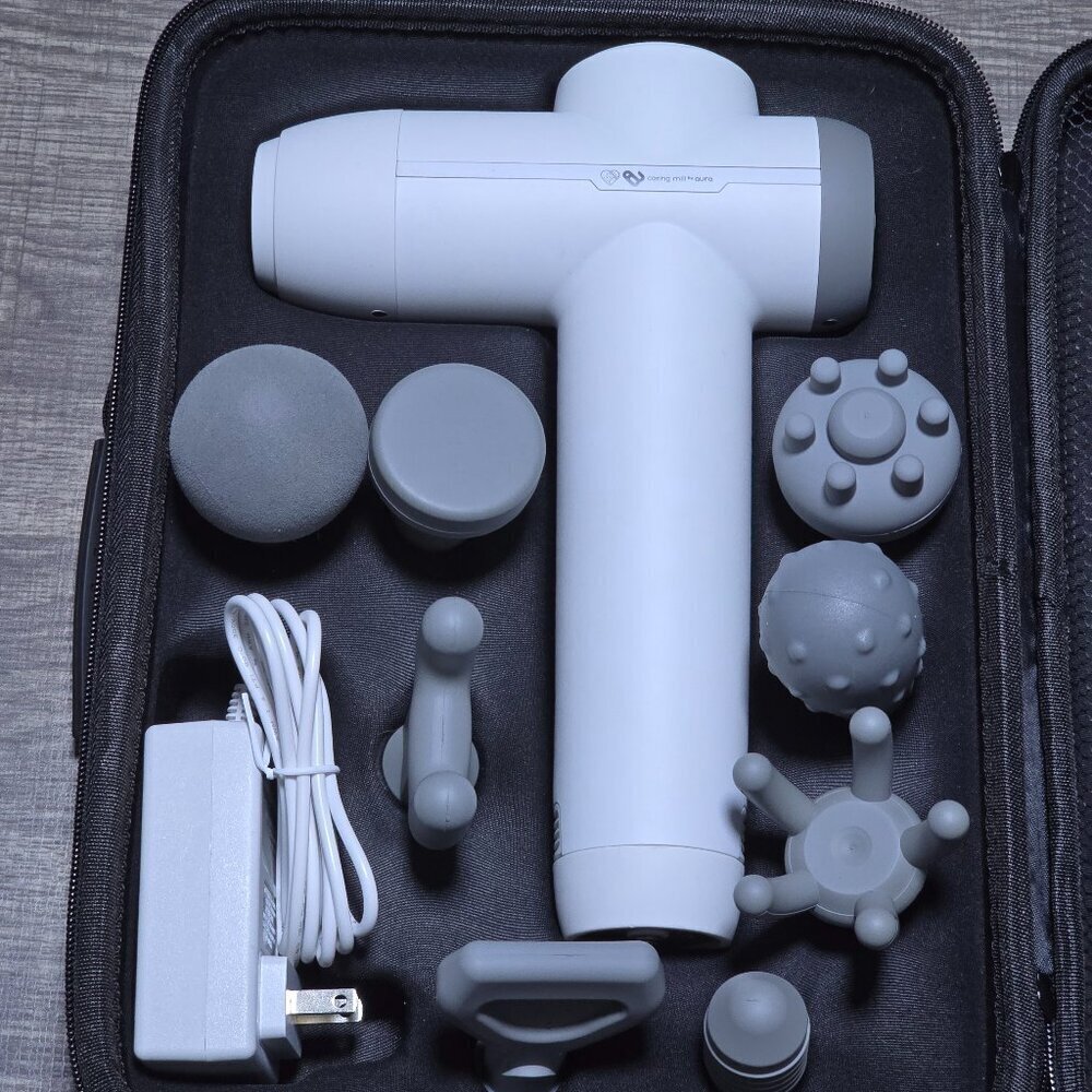 Revive Heated Massage Gun - Caring Mill by Aura - Like New - Picture 1 of 8
